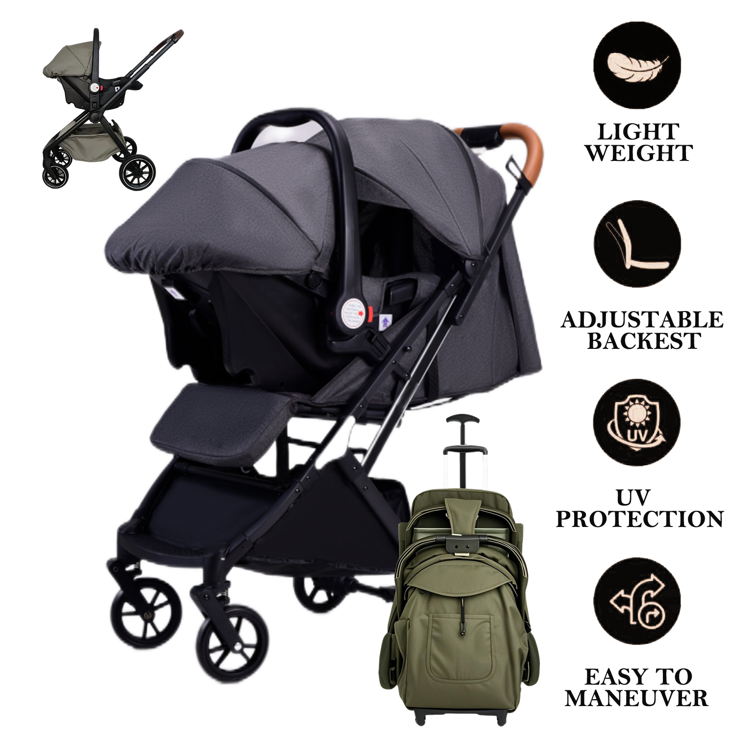 2-in-1 Car Seat & Stroller